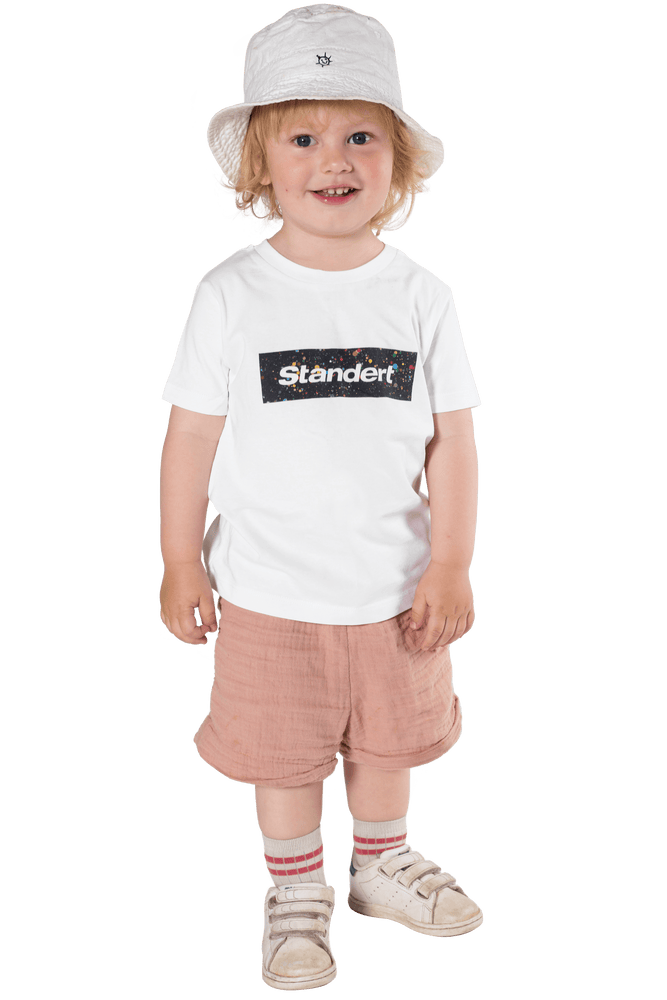 Standert T-Shirt | Kids Logo | White - Standert Bicycles