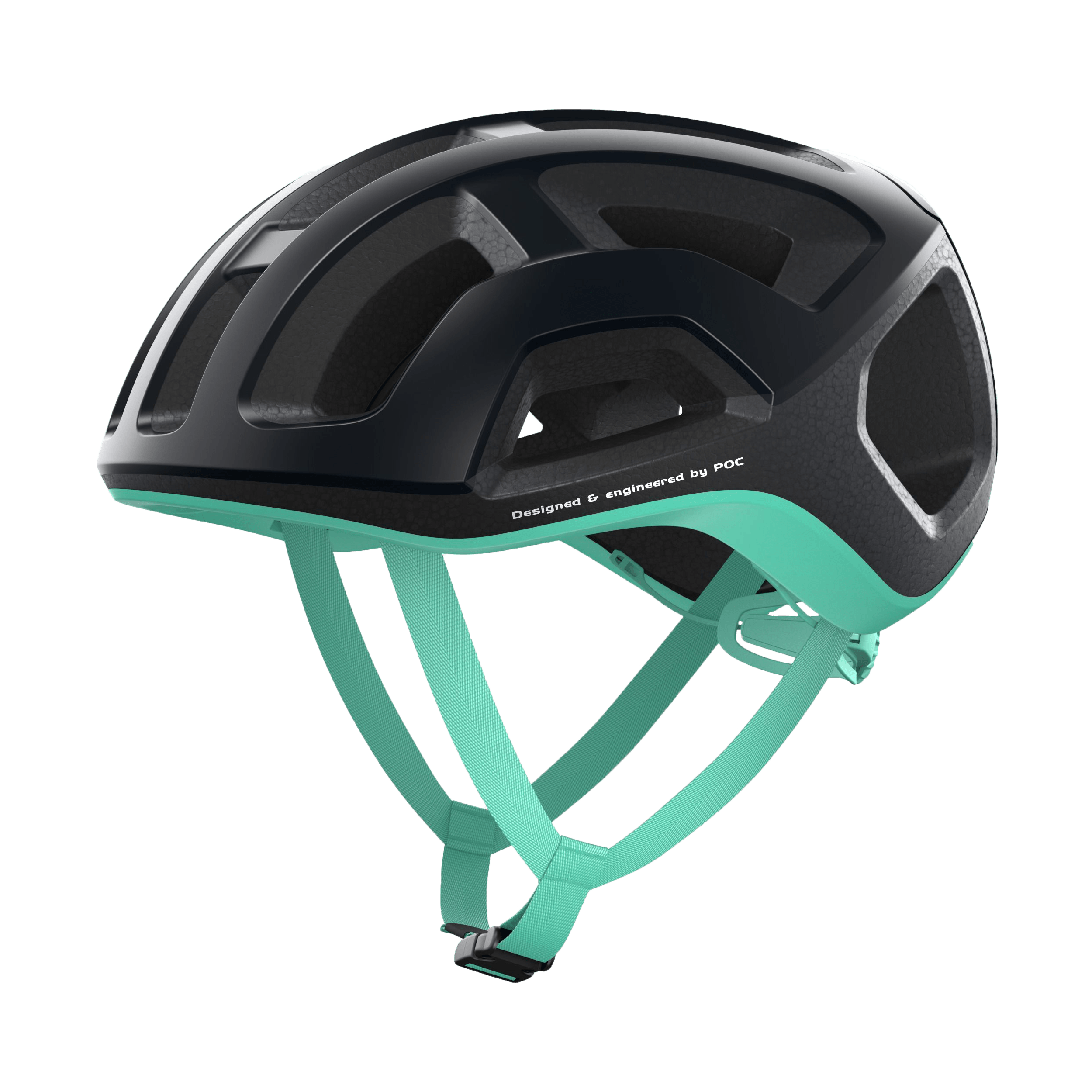 POC, Ventral Air Spin - Casco de bicicleta para ciclismo de carretera,  uranio negro mate, talla L