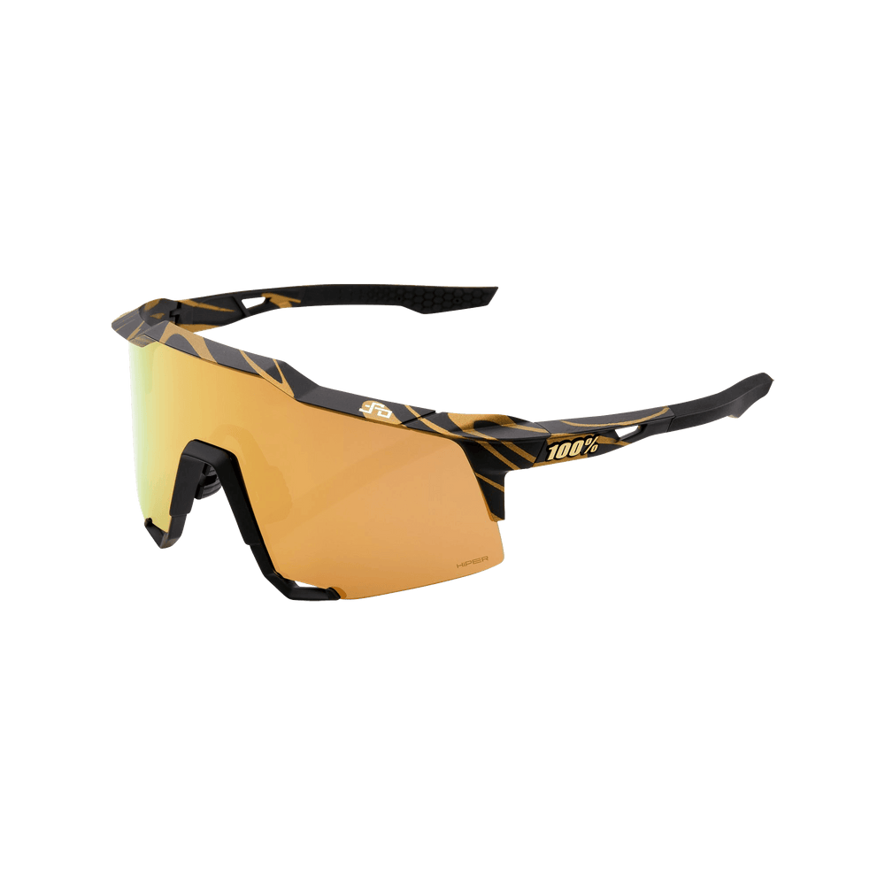 100% Speedcraft Tall Peter Sagan LE Metallic Gold Flake HiPER Gold Mirror Lens - Standert Bicycles