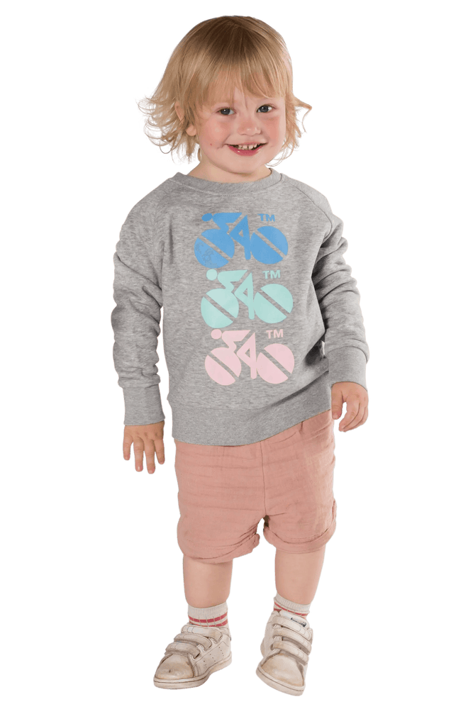 Standert Sweatshirt | Kids 3 Bike | Grey - Standert Bicycles