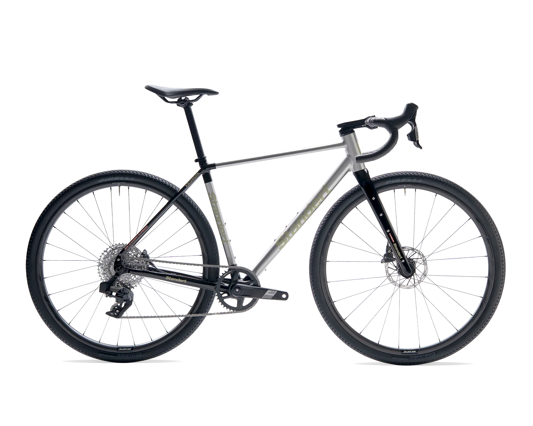 Standert Gravel Bike Kieswerk Shimano SRAM Apex Silver Raw
