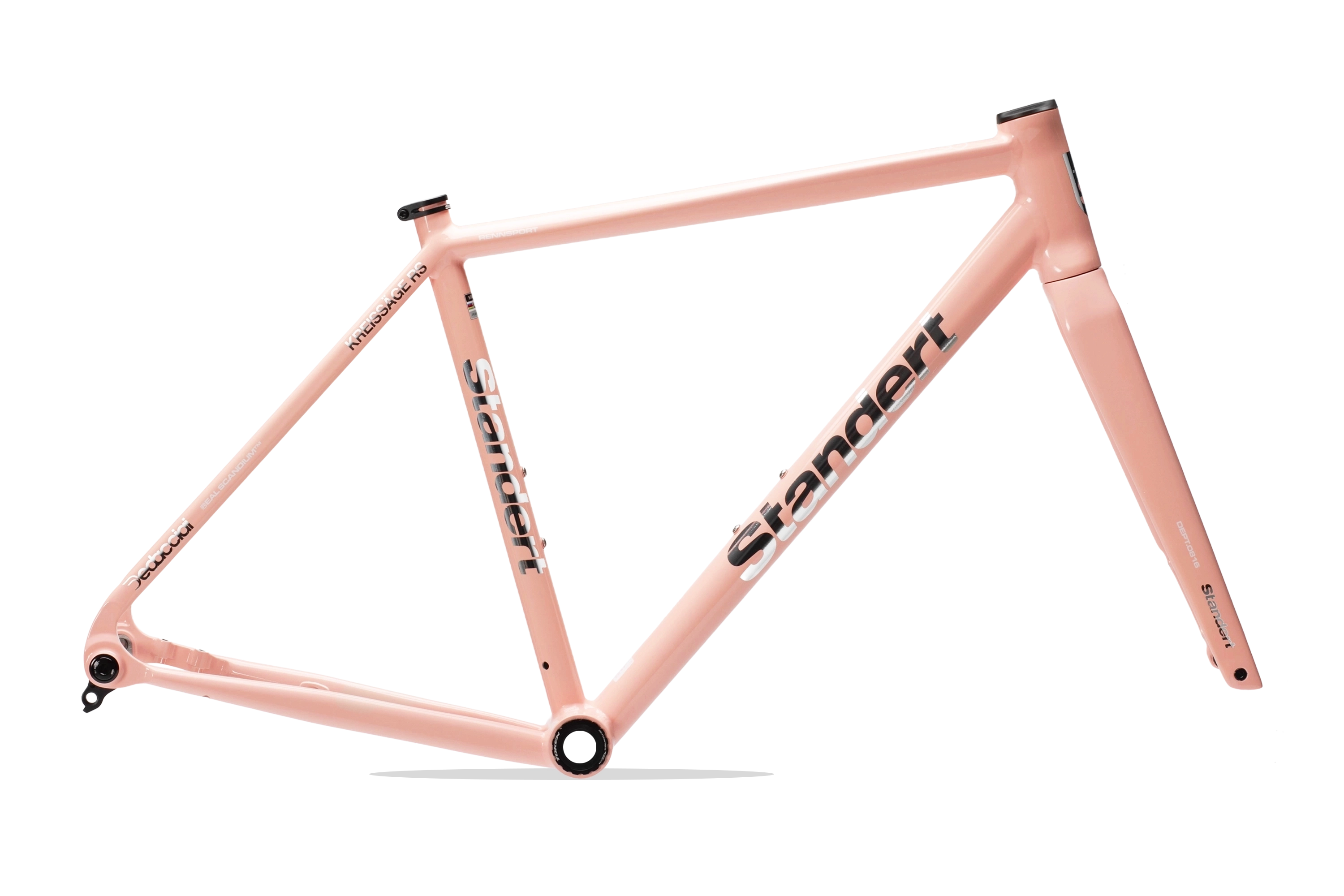 Standert Bikes Kreissäge RS scandium racing bike pink white frameset