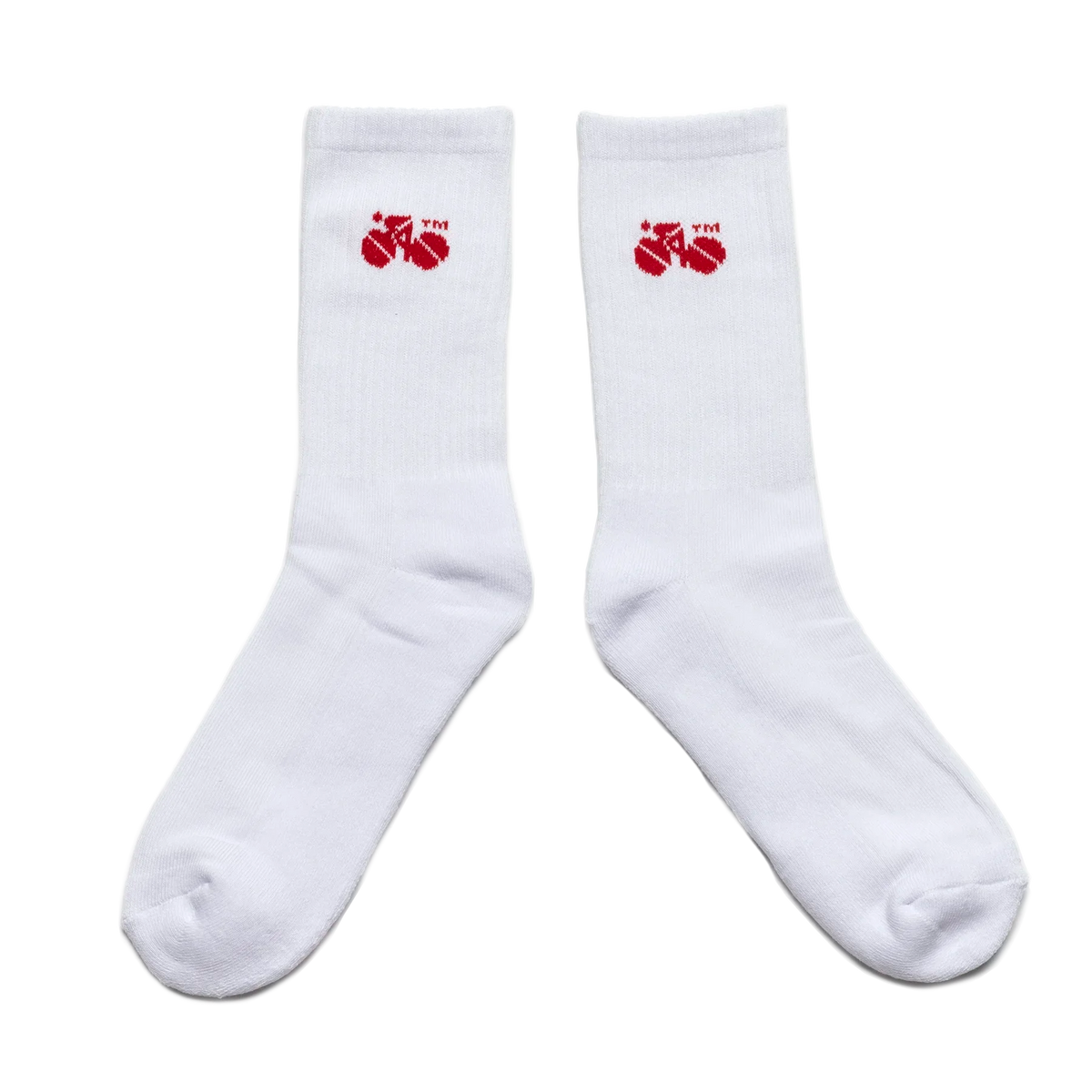 Standert Sock Merch White Bike Logo MY 25
