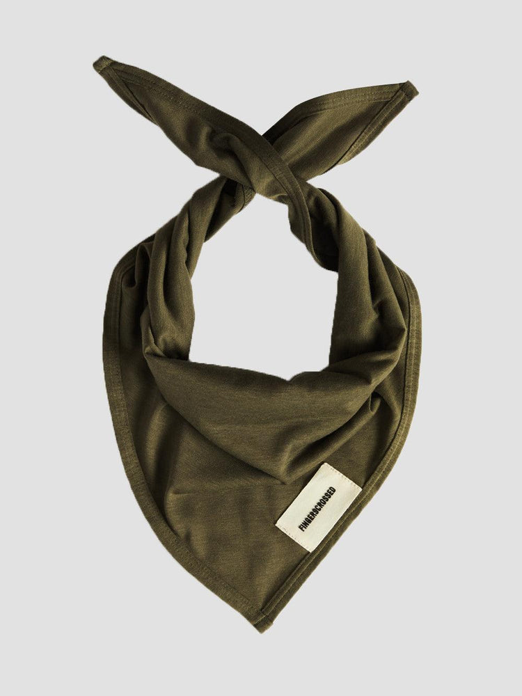 FINGERSCROSSED Triangle Olive Cycling Scarf