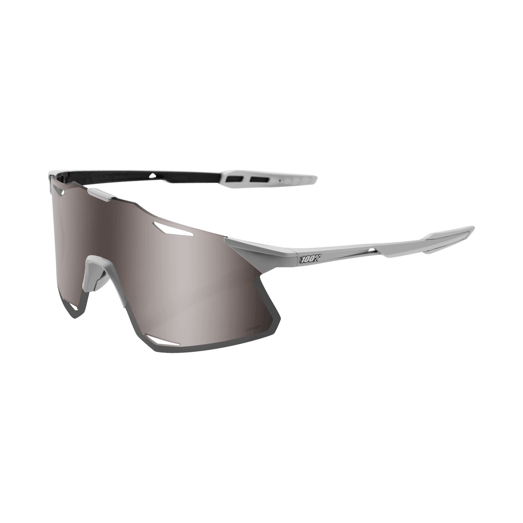 Gafas de sol 100 ciclismo HYPERCRAFT Mate Piedra Gris Plata