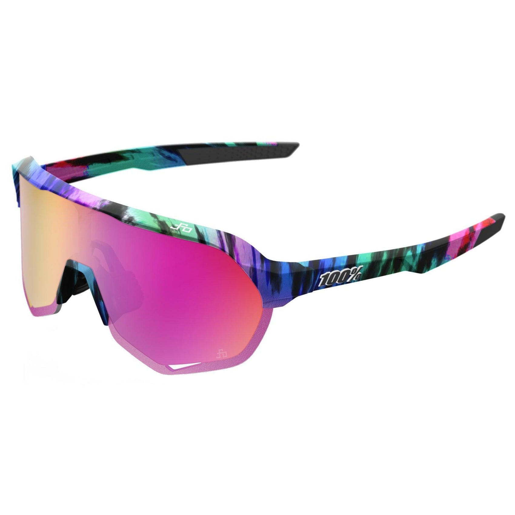 100% S2 Peter Sagan LE Soft Tact Tie Dye Purple Multilayer Mirror Lens