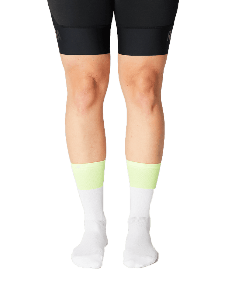 FINGERSCROSSED SOCKS | #11_06 BLOCK - WHITE / NEON - Standert Bicycles