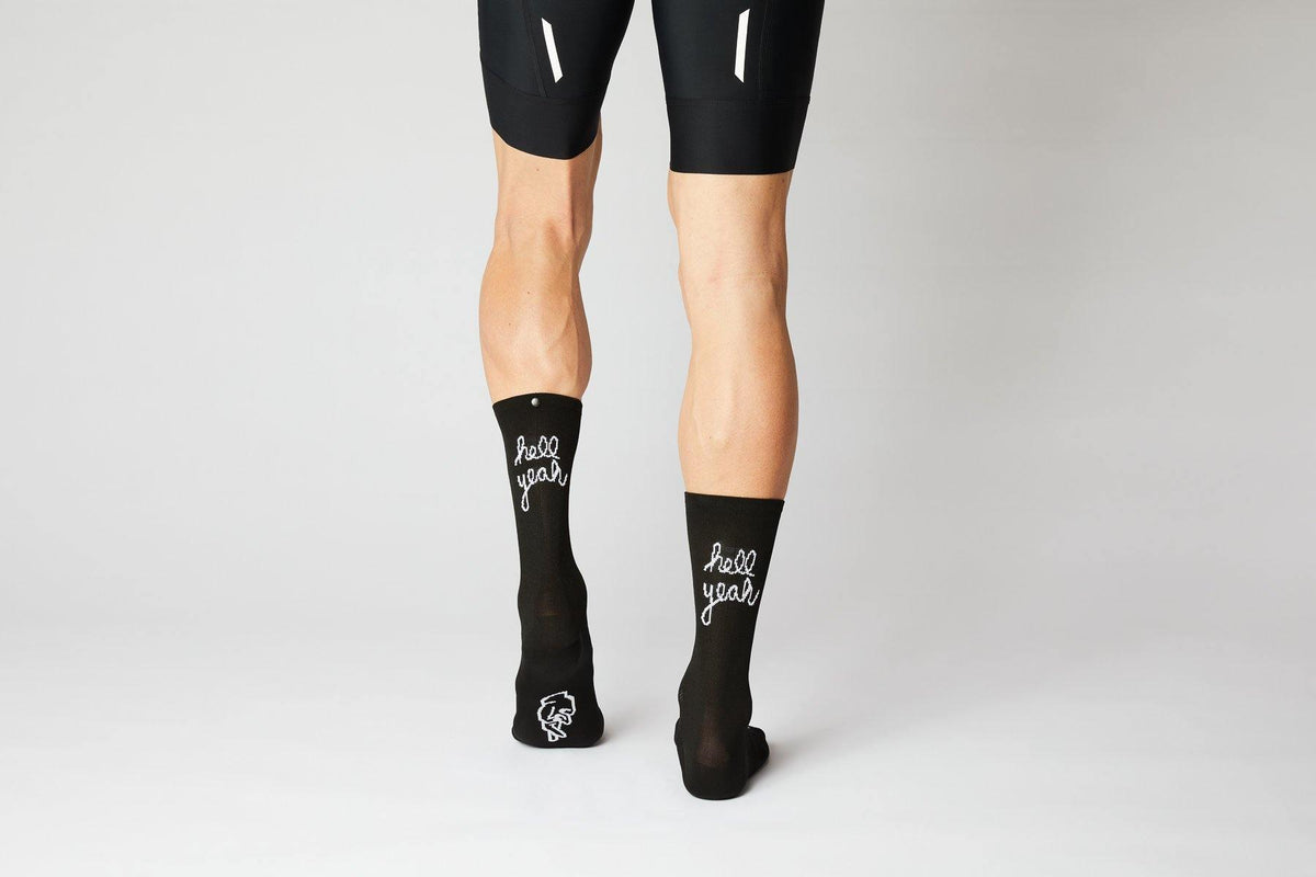 FINGERSCROSSED SOCKS | #666 HELL YEAH 3.0 Black - Standert Bicycles