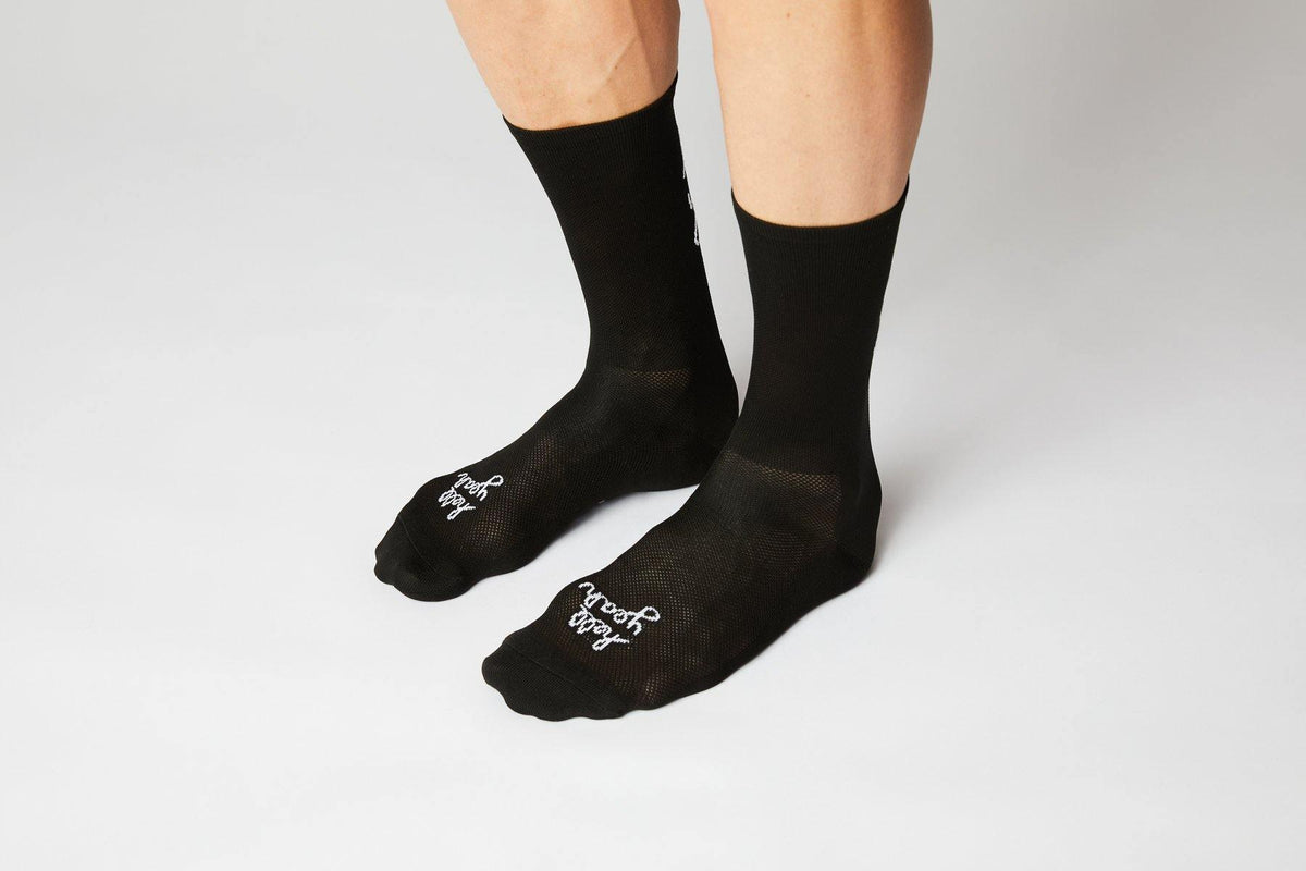 FINGERSCROSSED SOCKS | #666 HELL YEAH 3.0 Black - Standert Bicycles
