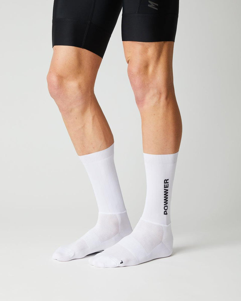 FINGERSCROSSED SOCKS | Spring 23 | #AERO POWWWER - WHITE - Standert Bicycles