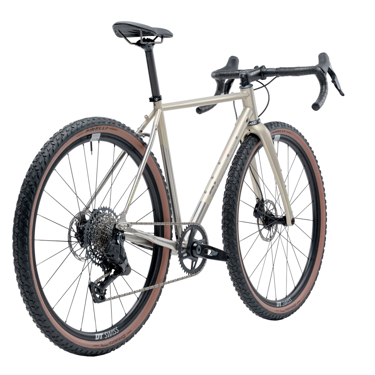 stahlrahmen bikes gravel Erdgeschoss | Golden Brown | SRAM Rival AXS XPLR | Standert Stainless Steel Gravel  Bikes