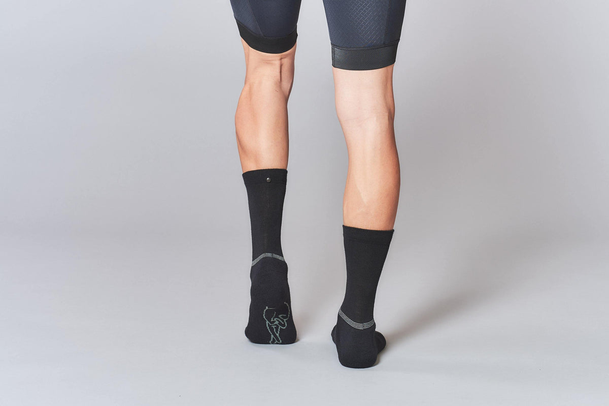 FINGERSCROSSED SOCKS | #MERINO* WINTER BLACK - Standert Bicycles