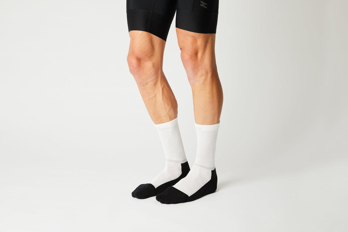 Fingerscrossed White Merino Socks