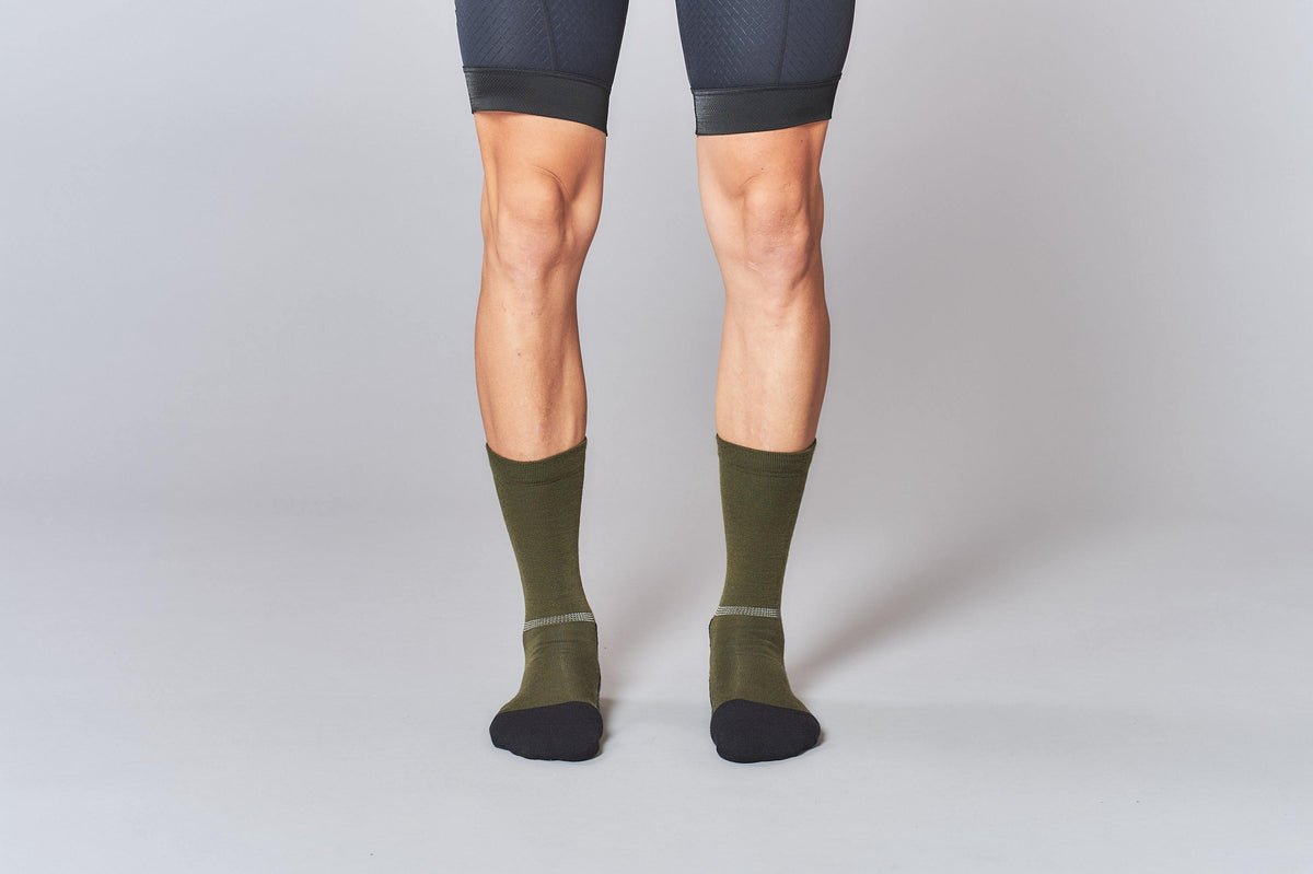 Fingerscrossed Olive Merino Socks