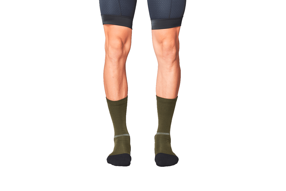 Fingerscrossed Olive Merino Socks