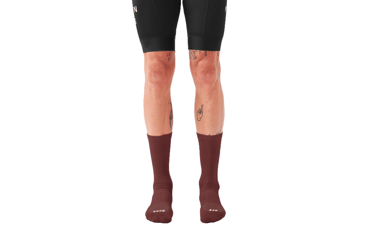 FINGERSCROSSED SOCKS | #Off Road Burgundy - Standert Bicycles