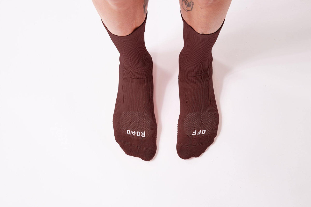 FINGERSCROSSED SOCKS | #Off Road Burgundy - Standert Bicycles