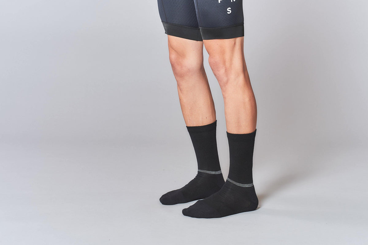 FINGERSCROSSED SOCKS | #MERINO* WINTER BLACK - Standert Bicycles