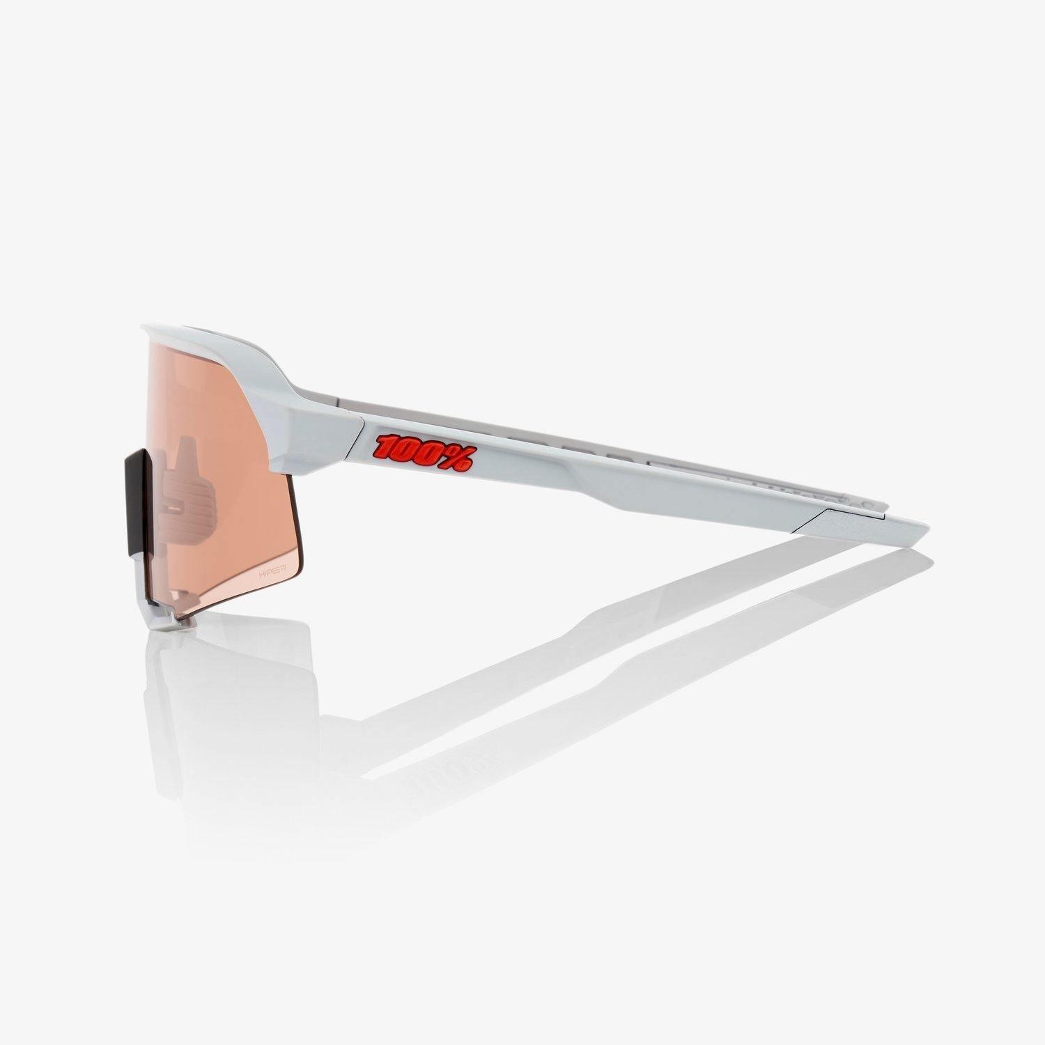 100% S3 Soft Tact Stone Grey HiPER Coral Lens