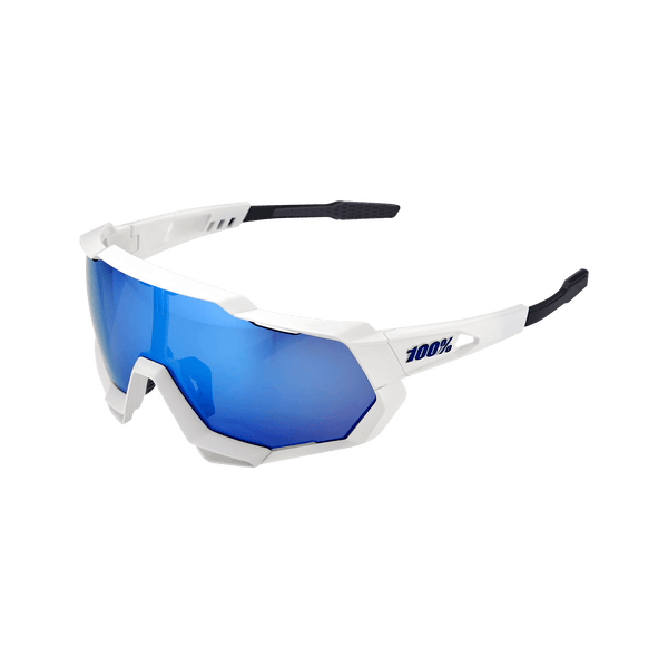 100% SPEEDTRAP Matte White HiPER® Blue Multilayer Mirror 100% SPEEDTRAP Matte White HiPER® Blue Multilayer Mirror