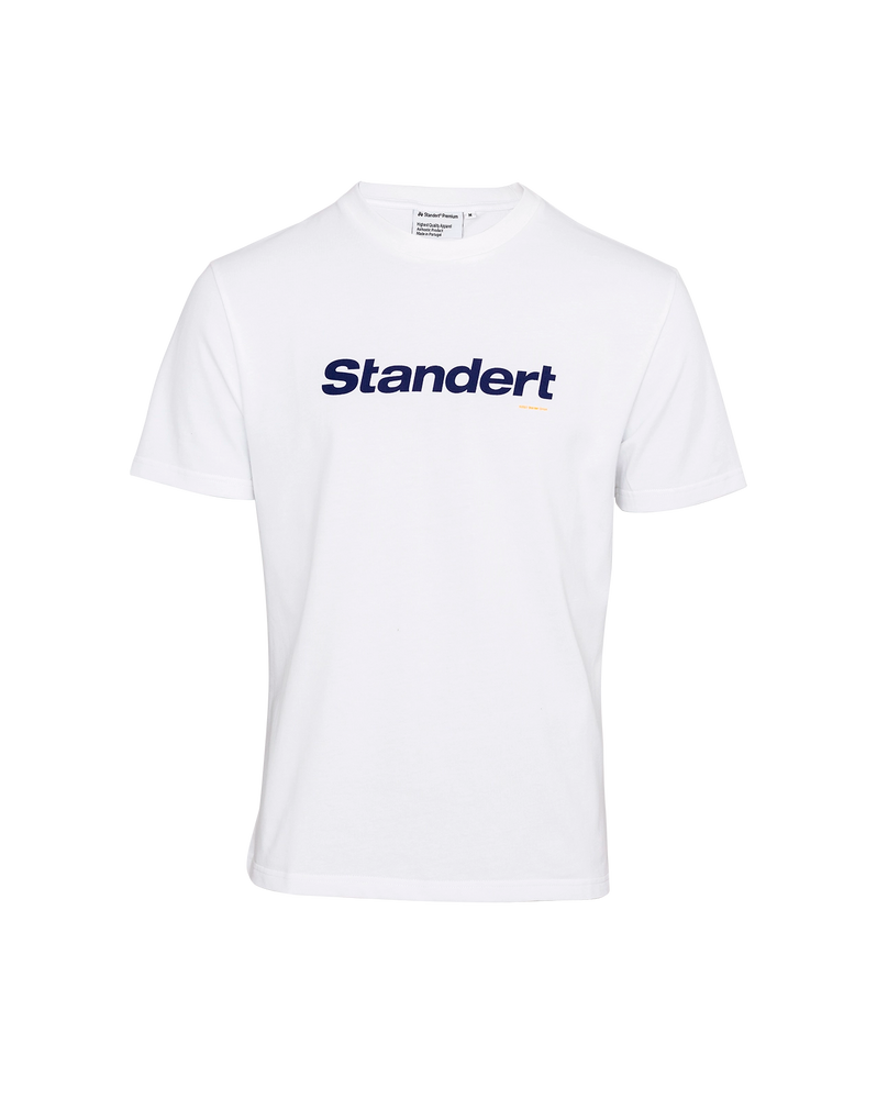Standert Premium Performance Logo T-Shirt - White & Navy