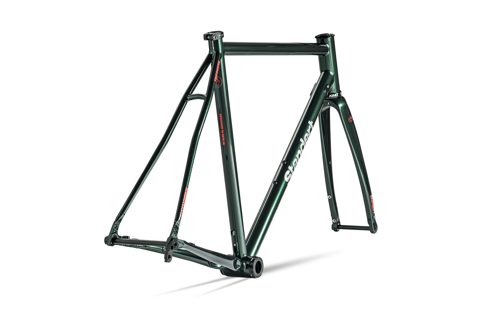 Triebwerk DISC All Green Steel Road Bike Frame Made for Performance