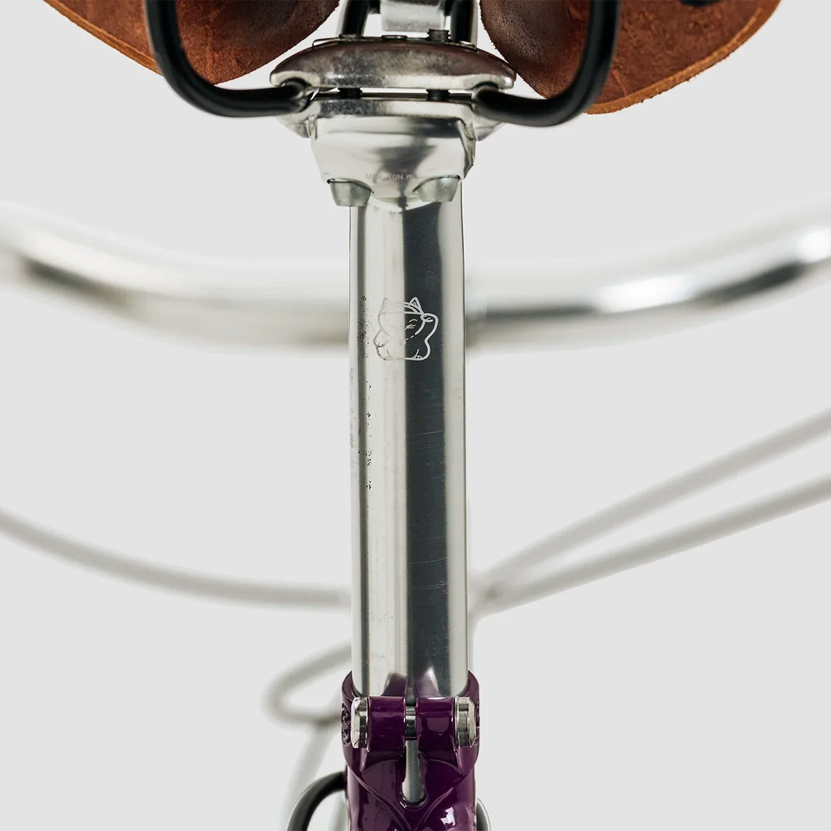 lucky bike sattelstütze Seatpost | Lucky Cat | 27.2mm / 18mm offset |Silver