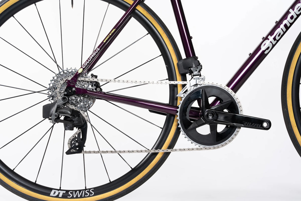 Standert Bikes Demo Pfadfinder steel road Purple SRAM Rival 52