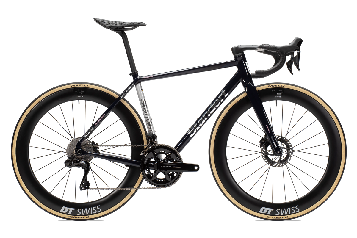 Standert Bikes Kreissäge RS aluminium aero race bike blue kool 8 shimano dura ace