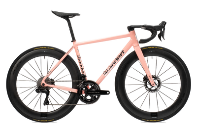 Standert Bikes Kreissäge RS aluminium aero race bike pink white shimano dura ace