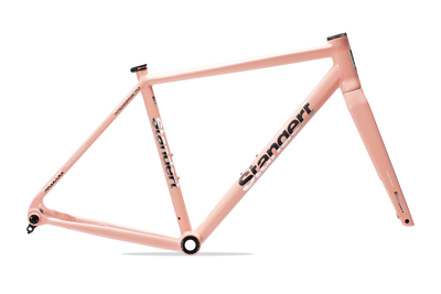 Standert Bikes Kreissäge RS scandium racing bike pink white frameset