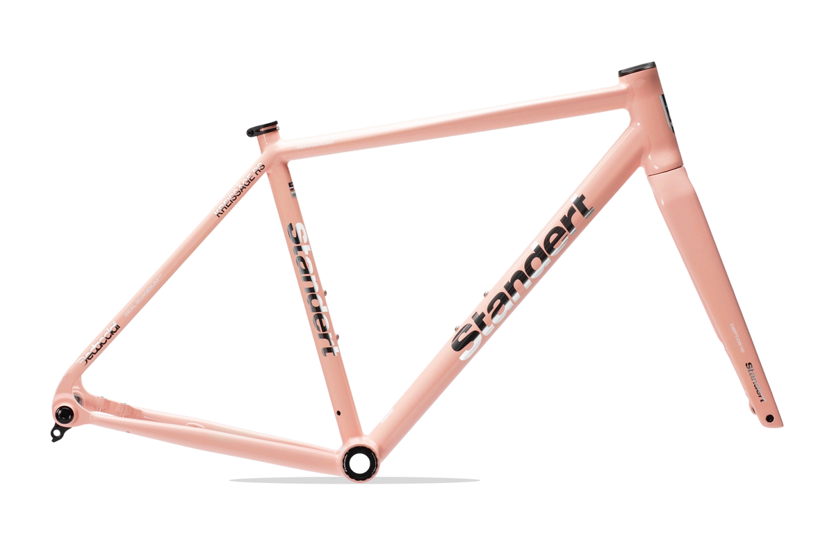 Standert Bikes Kreissäge RS scandium racing bike pink white frameset