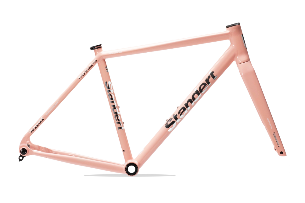 Standert Bikes Kreissäge RS scandium racing bike pink white frameset