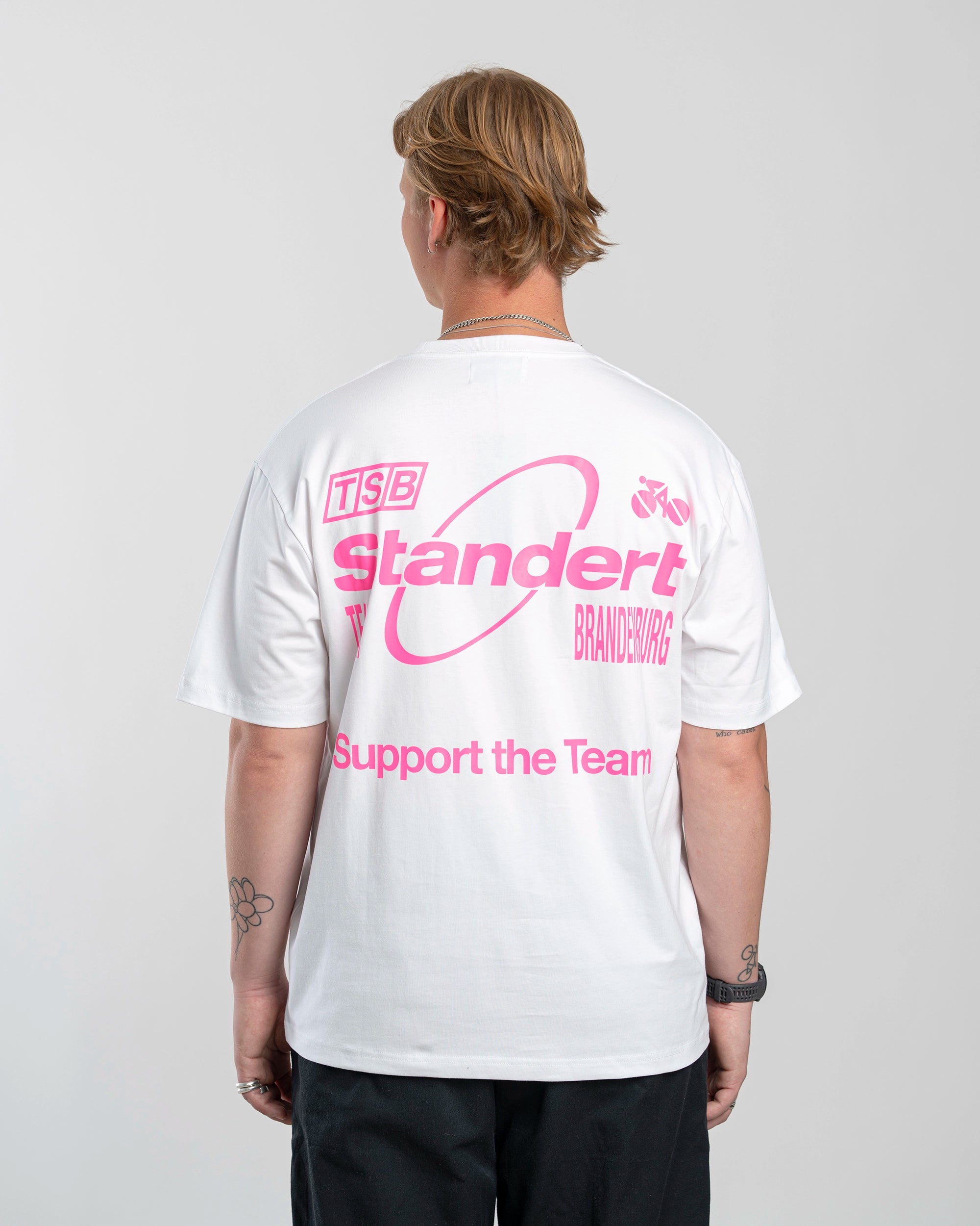Standert Bikes Merch T-Shirt TSB Supporter White cover