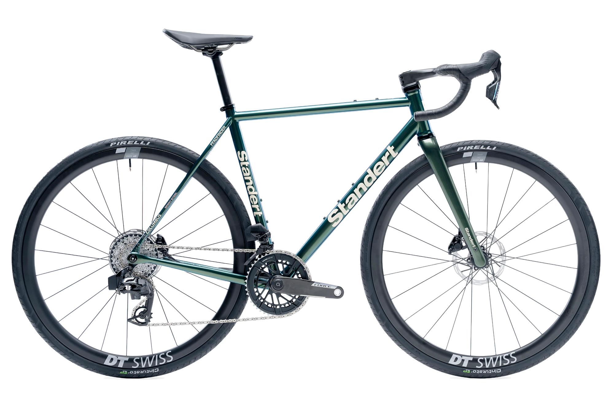 Pfadfinder | Beetle Green | SRAM Force AXS w/ Powermeter | ERC 1400 Standert Steel Road Bikes
