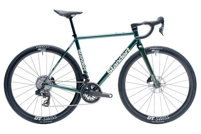 Pfadfinder | Beetle Green | SRAM Force AXS w/ Powermeter | ERC 1400 Standert Steel Road Bikes