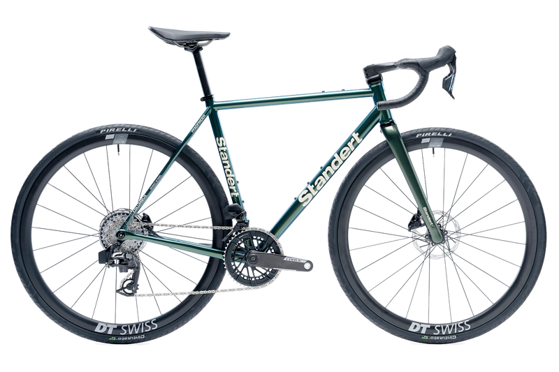 Pfadfinder | Beetle Green | SRAM Force AXS w/ Powermeter | ERC 1400 Standert Steel Road Bikes