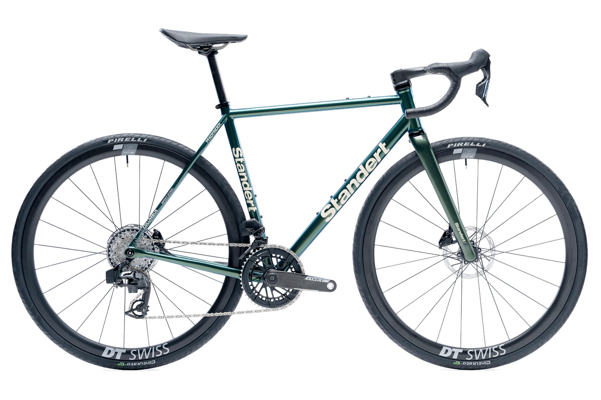 Pfadfinder | Beetle Green | SRAM Force AXS w/ Powermeter | ERC 1400 Standert Steel Road Bikes