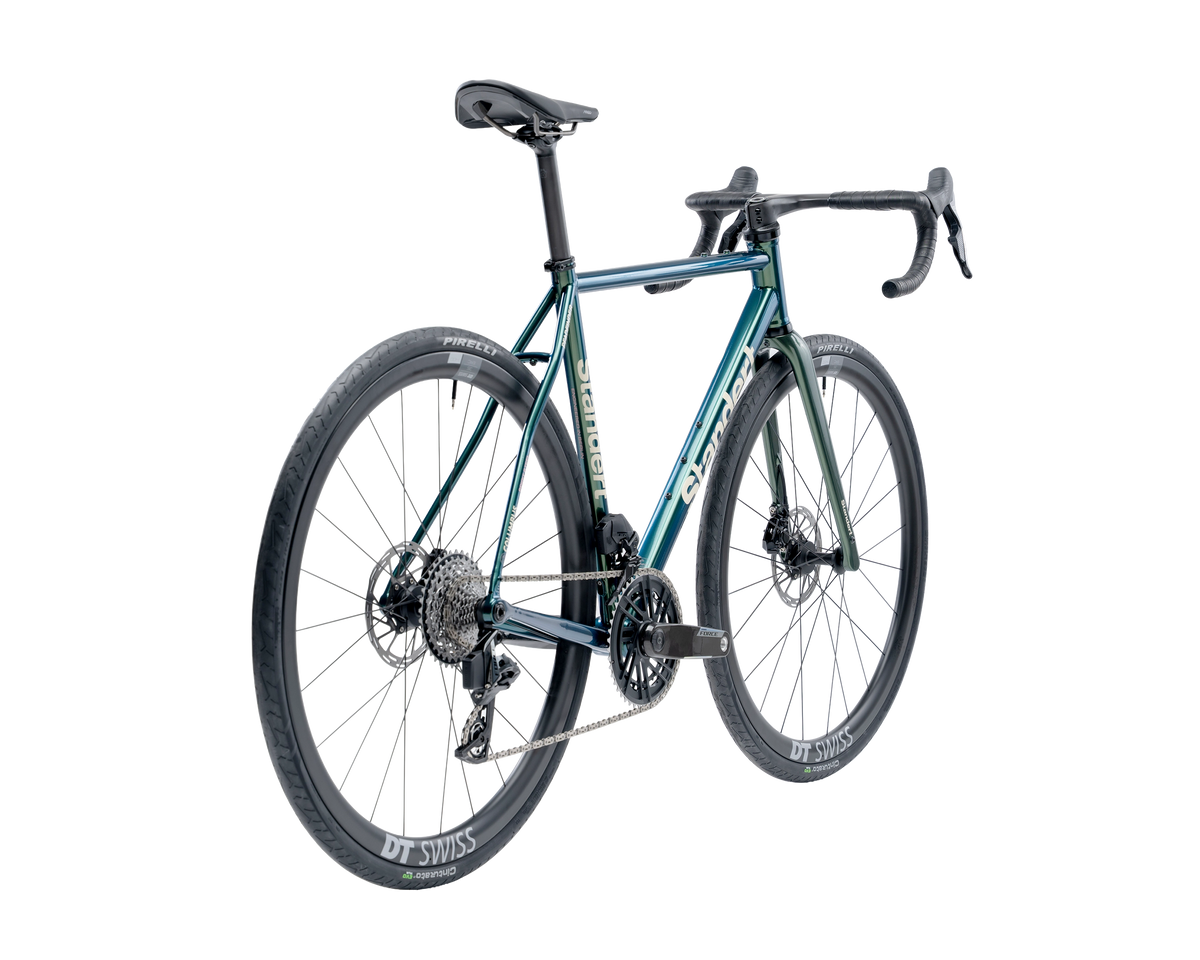 Pfadfinder | Beetle Green | SRAM Force AXS w/ Powermeter | ERC 1400 Standert Steel Road Bikes