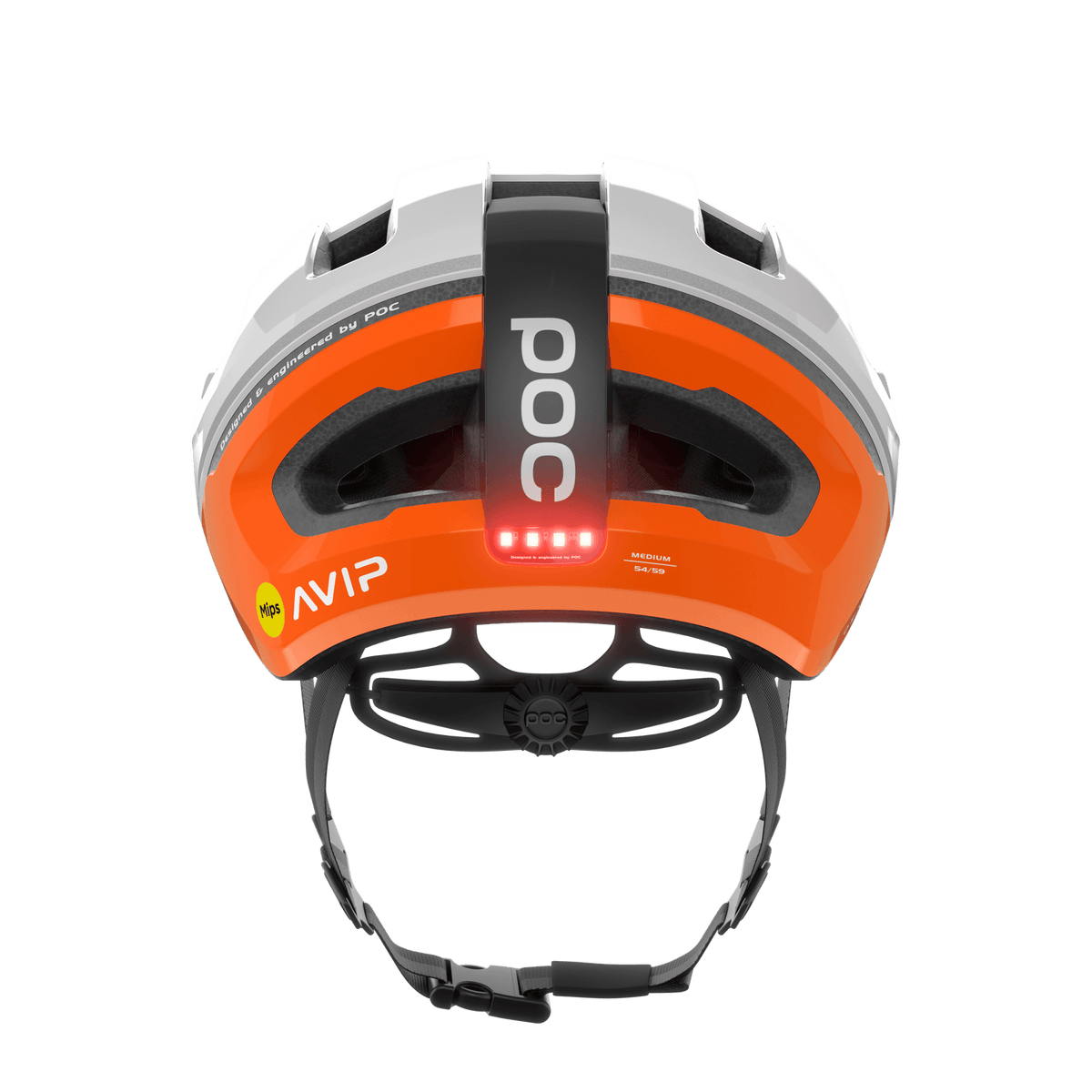 POC Omne Beacon Fluo Orange Avip / Hydrogen White M Standert Bikes
