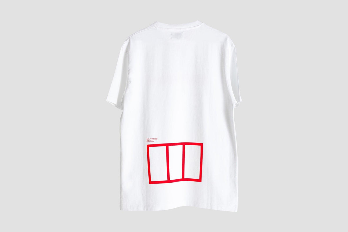 T-Shirt Standert Performance Logo White Red Casual Cycling
