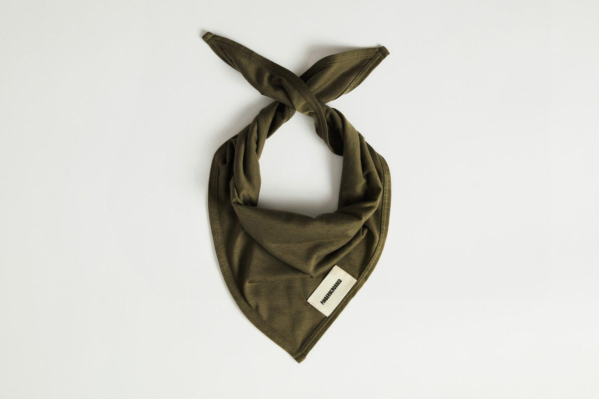 FINGERSCROSSED Triangle Olive Cycling Scarf
