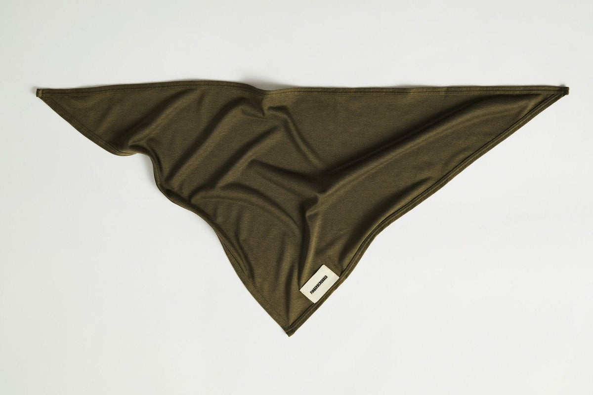FINGERSCROSSED Triangle Olive Cycling Scarf