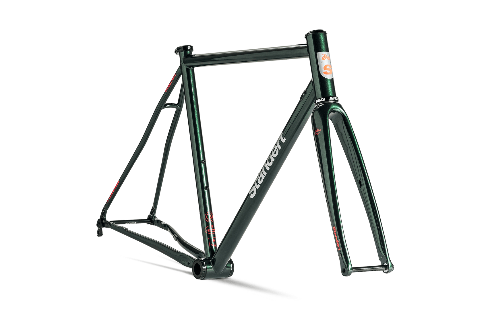 Steel disc road bike top frame