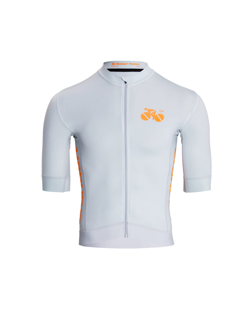 Premium RS Cycling Jersey - Grey - Designed for Racing