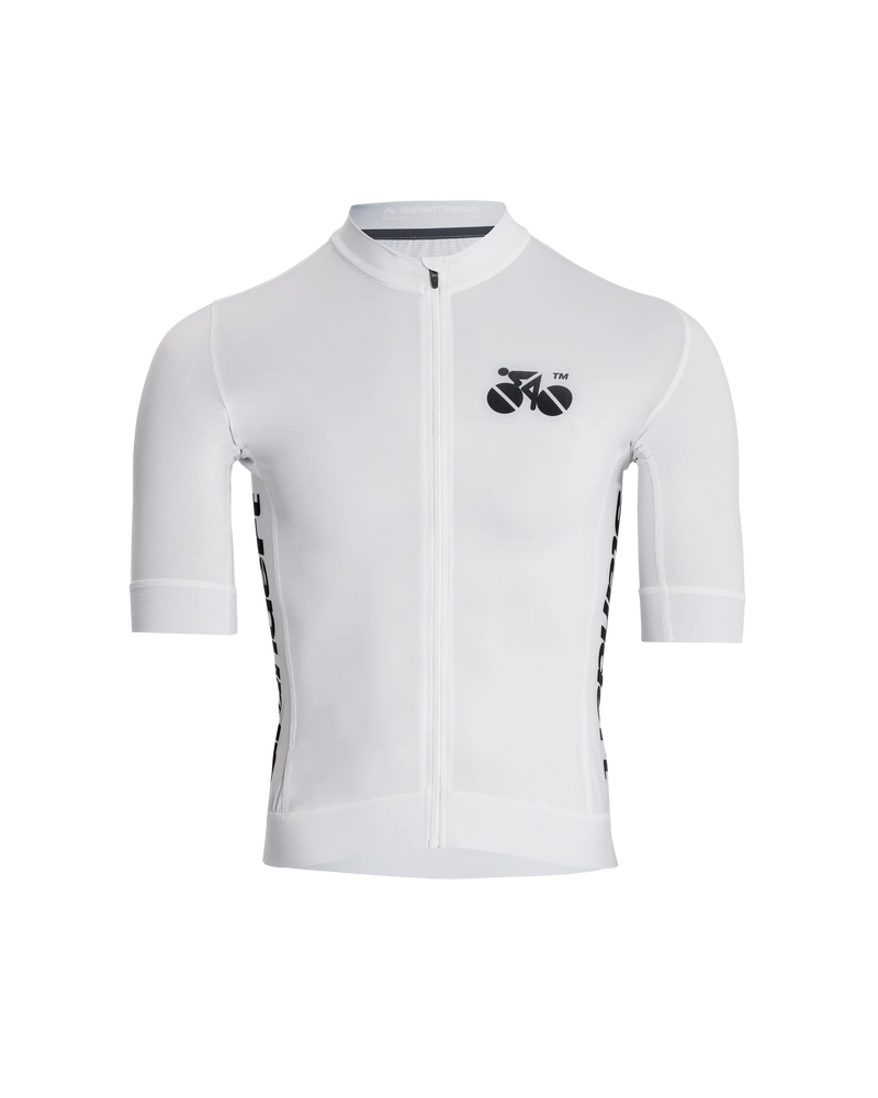 Premium RS Cycling Jersey - White - Designed for Racing